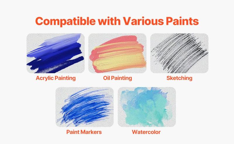 VEVOR Canvas Boards for Painting 24 Pack 8 x 10 Inch Blank Canvases for Painting