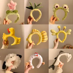 Cute Animal Frog Fun Cartoon Headband, Super Adorable Pig Hair Clip, Face Washing & Photo Prop Headwear for Adults and Kids, Performance Costume Accessory