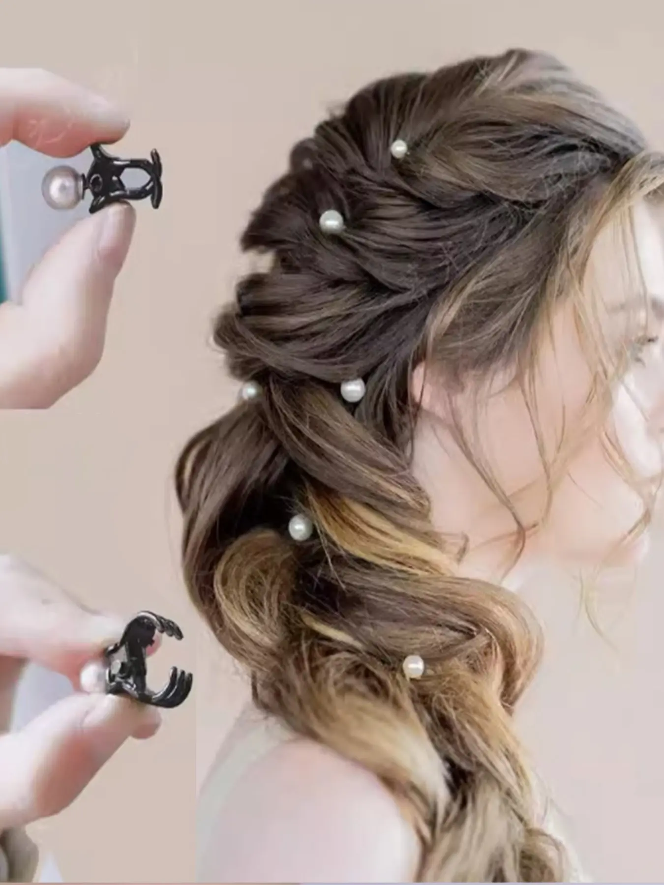 12pcs Pearl Hair Clips for Women, Side Bangs Small Claw Clips, Elegant Hair Accessories, Bridal Hair Clips, Trendy Hairstyles, Fashion Hair Accessories