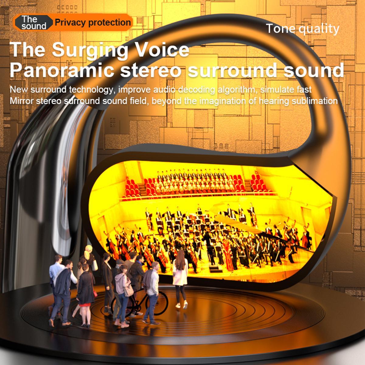 Wireless Earbuds 75hrs Bluetooth 5.4 Headphone Sport,2025 Bluetooth Earbuds Stereo Deep Bass Over Ear Bud with Earhooks,Bulit-in Noise Cancelling Microphone,IPX7 Waterproof Earphone for Workout/Running