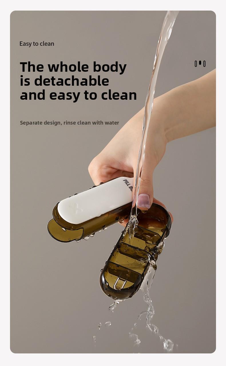 FaSoLa pill box is a portable medicine dispensing box, a mini pill compartment box for carrying with you, and a light-proof pill storage box