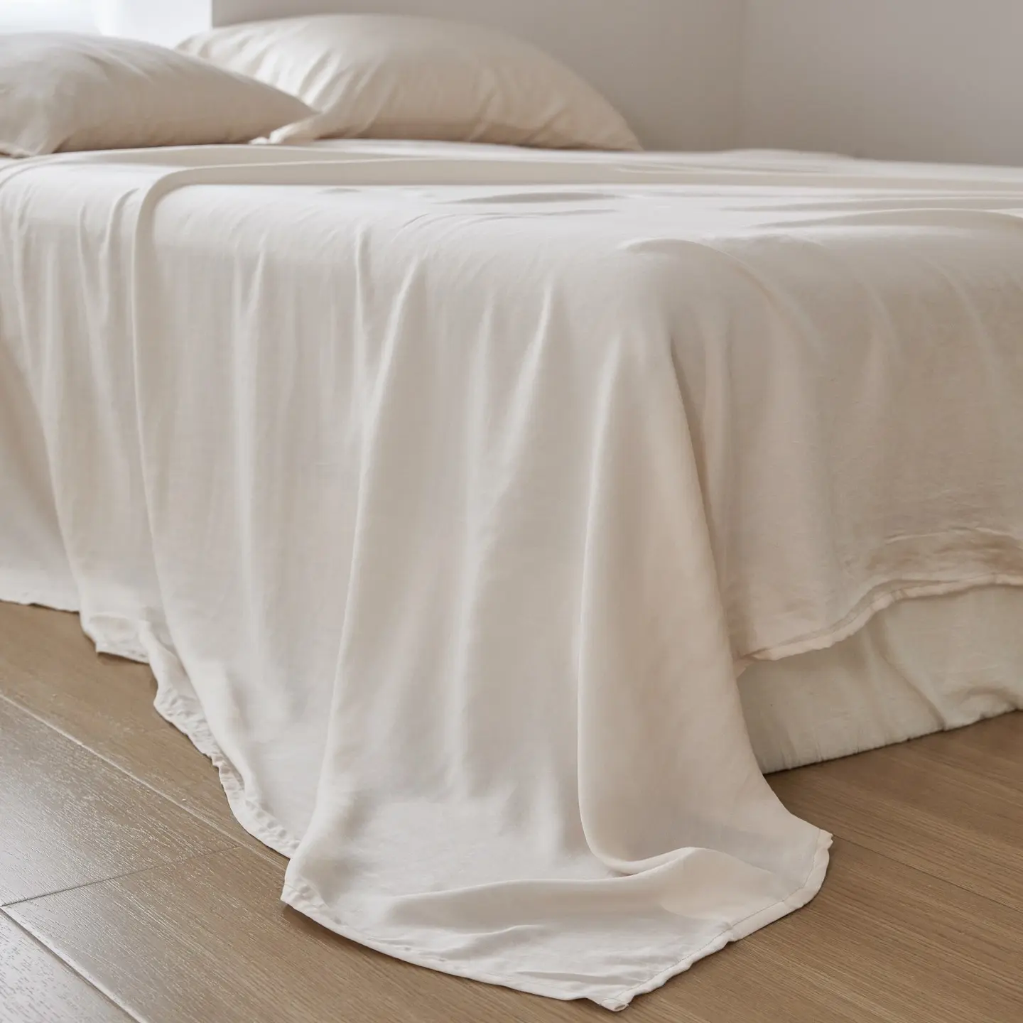 3pcs Bamboo Fiber Bed Sheet Set,1Pc Bamboo bed sheet+2pcs Bamboo pillowcases Solid Color, Summer Cool Touch, Cooling Bedding Sets, Soft Comfortable Breathable, Double Queen King Size