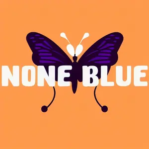 none blue store shop logo