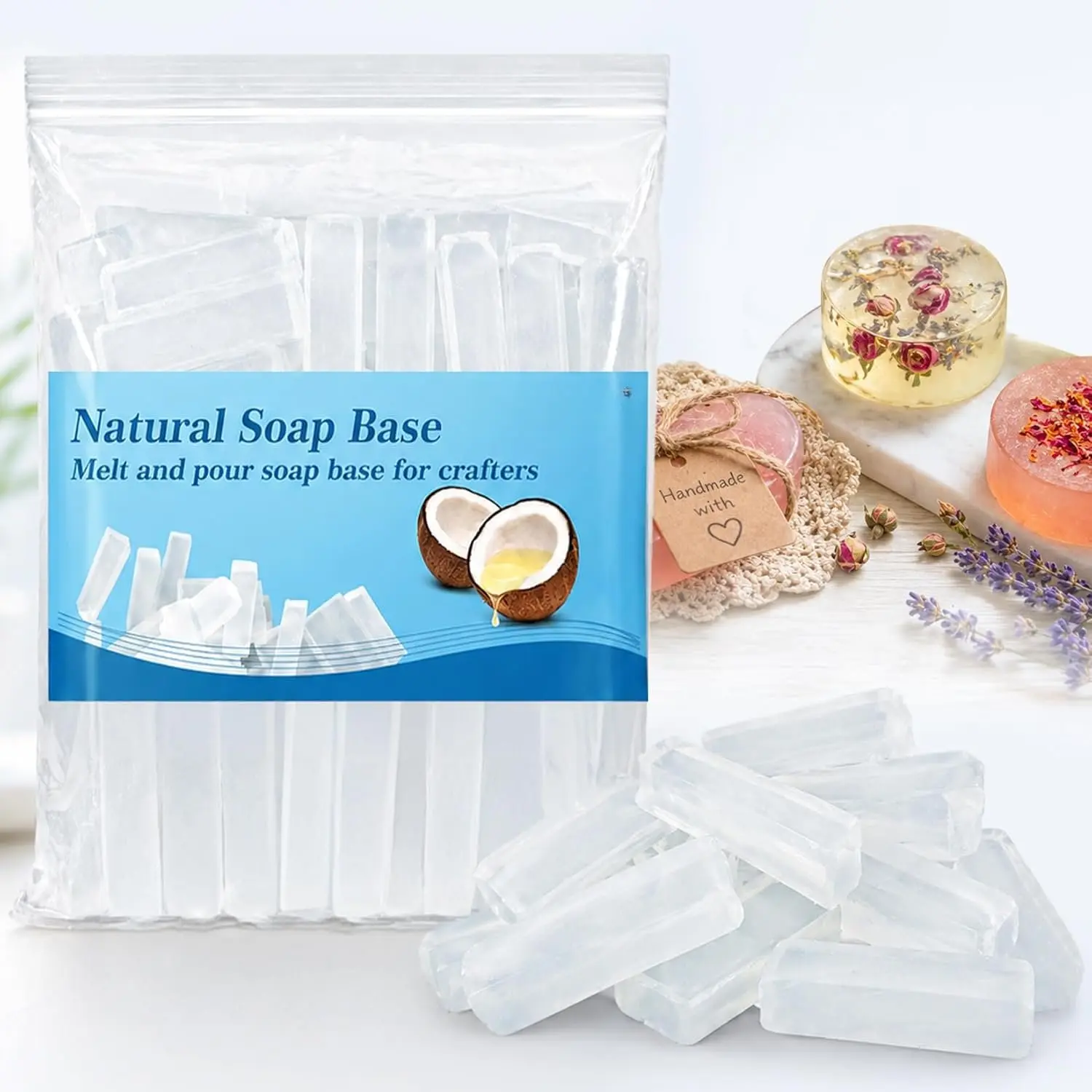 Soap Base  14.8oz - Clear Glycerin Base for Soap Making | Melt and Pour  glicerina para Hacer Jabones, Foaming Additives, Odorless &  Cleaning Ability, Soap Making Supplies