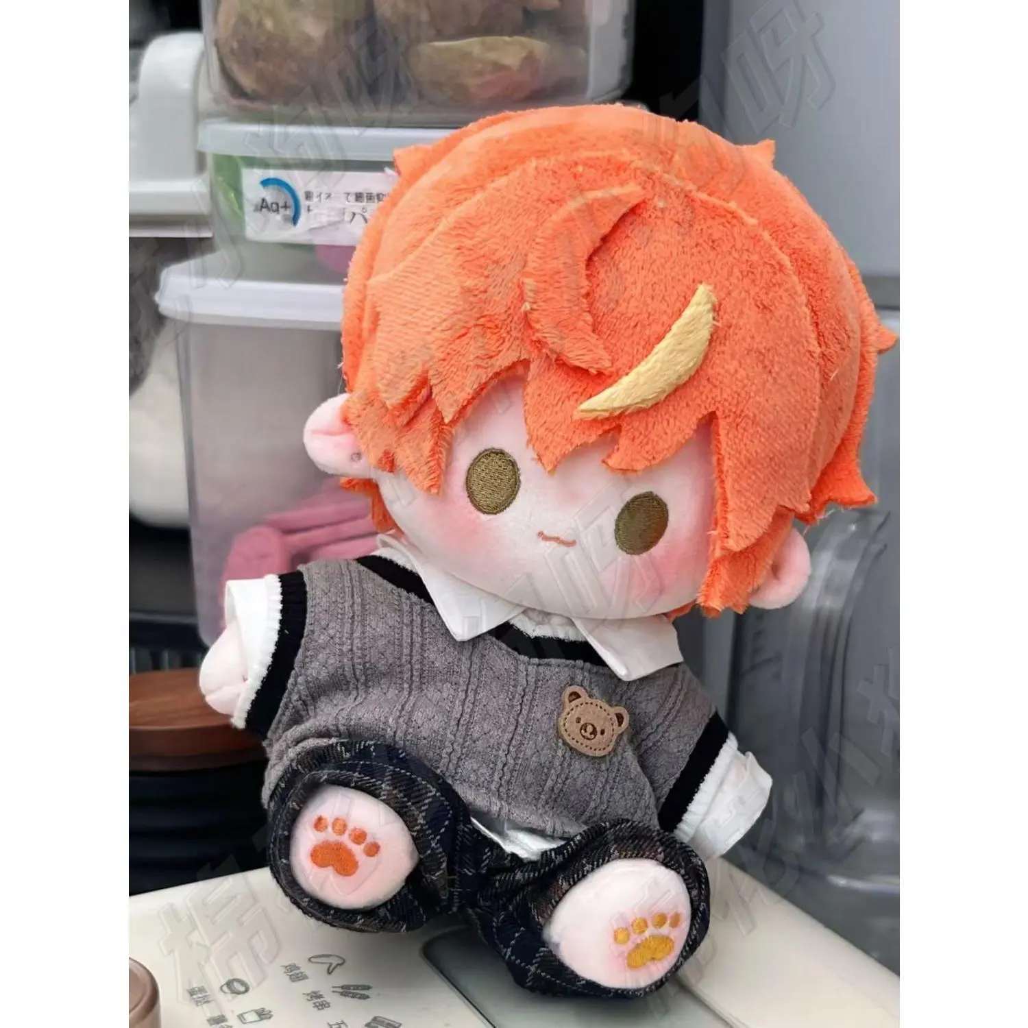 20CM Shinonome Akito Cute Plush Doll Body Dress Up Stuffed Toys Dolls Figures Gift for Adults And kids