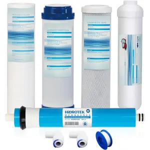 5 Stage Reverse Osmosis  Filter Set with 100 GPD Membrane -10 Inch