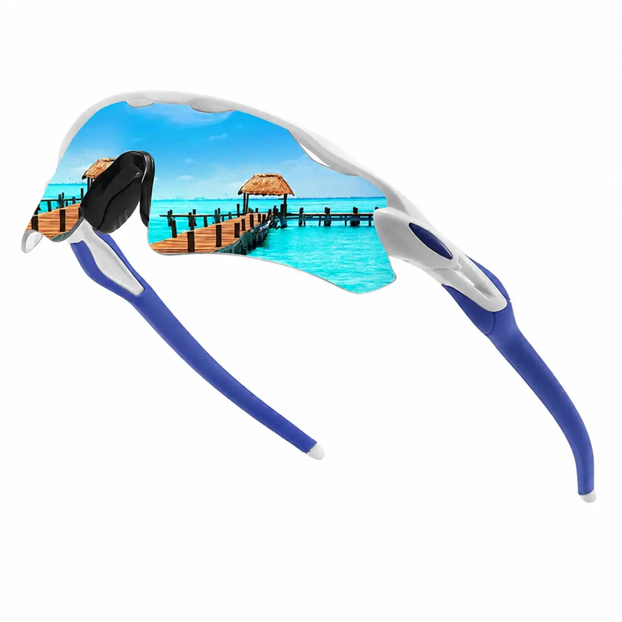 Unisex UV400 Shield Cycling Goggles, High-Performance Lightweight Shatterproof Lens, Windproof Ventilation - Optimized for Road Cycling, Trail Running, All-Day Outdoor Sports Use sunglass sporty