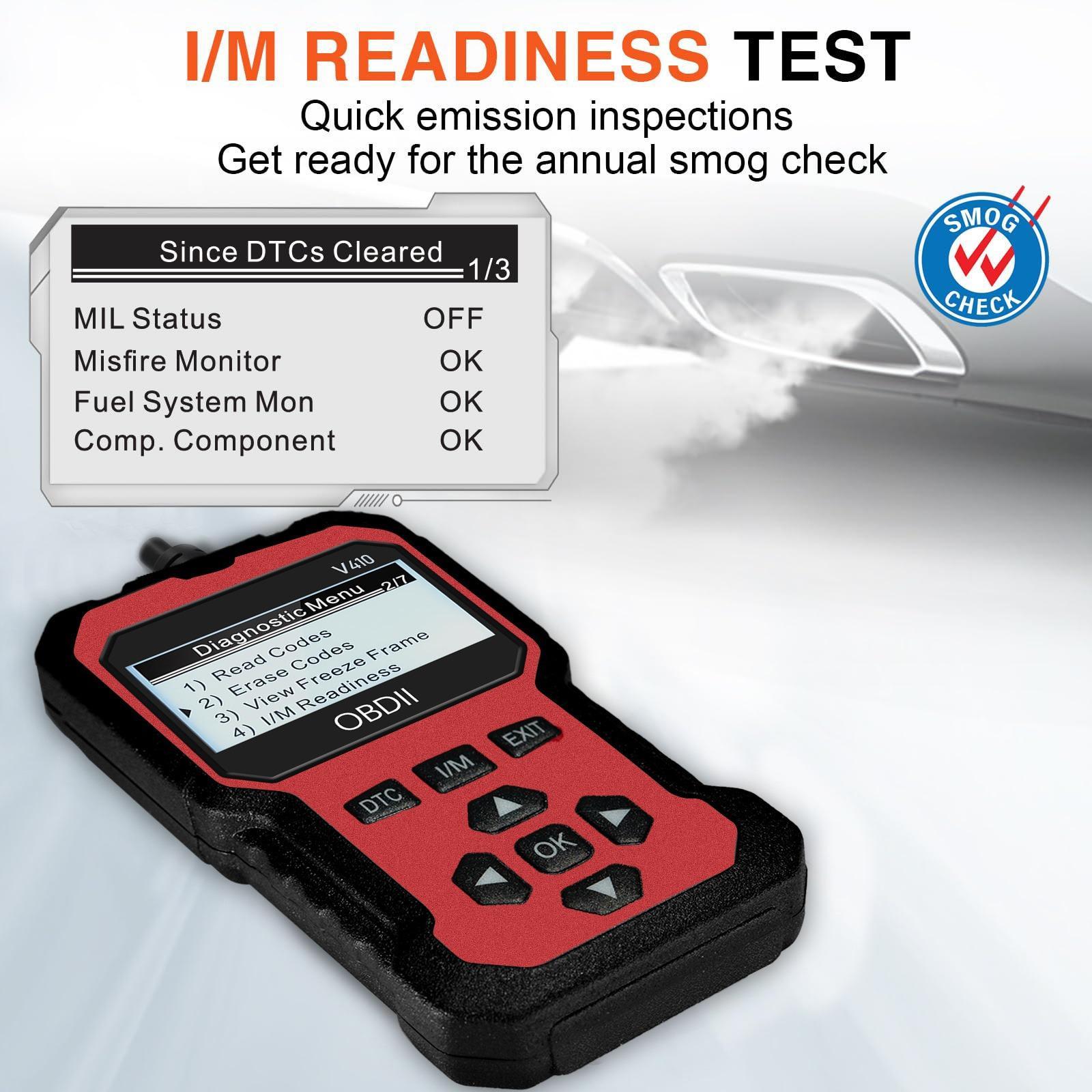 2025 Newest Enhanced Universal OBDII Scanner V410 Car Engine Fault Code Reader Diagnostic Tool Clear Reading Error Codes for 1996 or