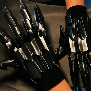 Role-Playing Gloves, Medieval Armor Claw Gauntlets, Halloween Costume Accessory, Larp Gear, Gothic Warrior Decoration