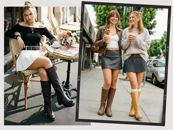 Women's Knee High Boots Square Toe Chunky Block Riding Tall Boots for Women Low Heel