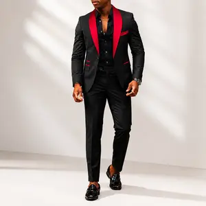 Men’s Slim Fit 2 Piece Business Suit Set Modern Formal Blazer Pants Party Office Lightweight Linen Feel Tailored Suit