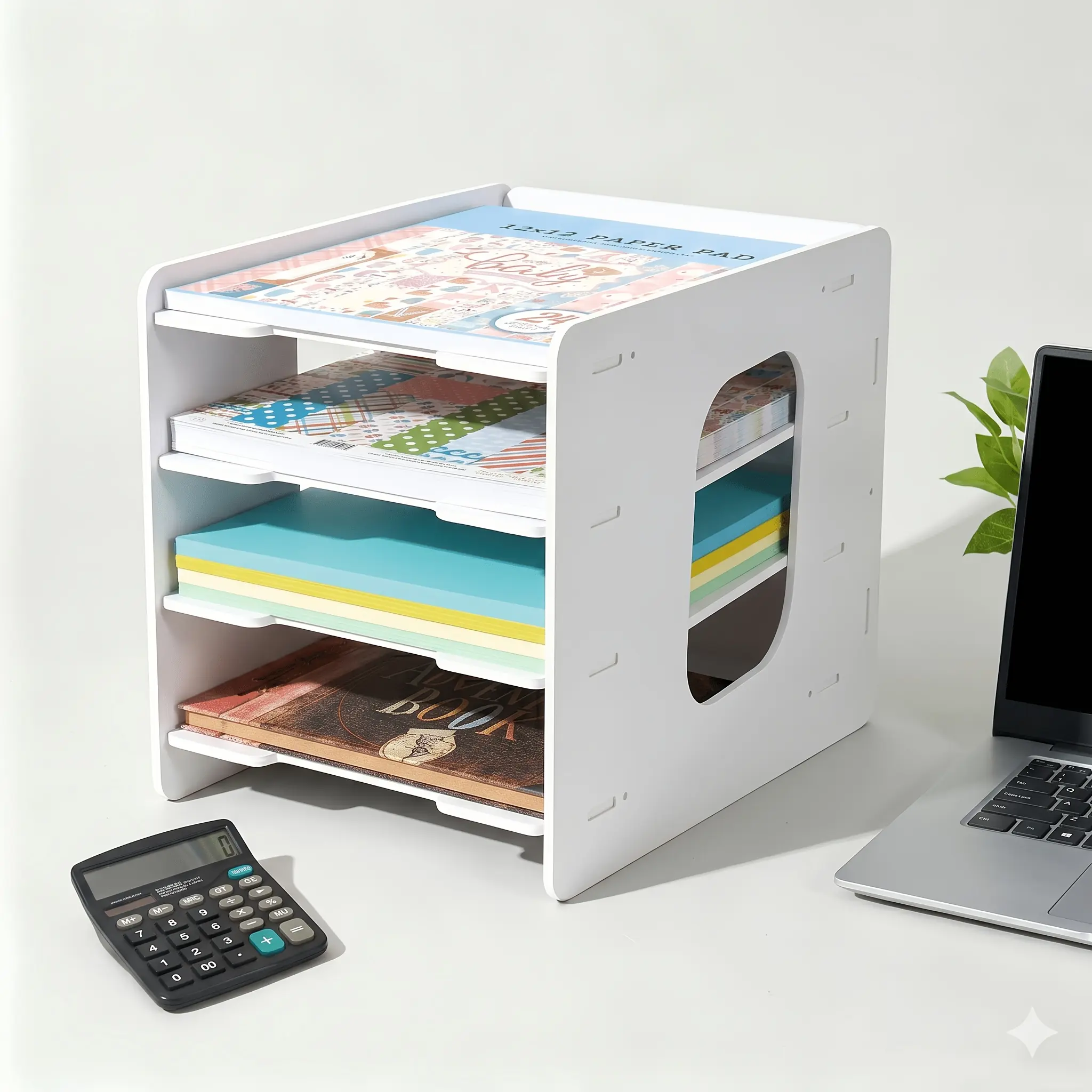 Multi-Layer Desktop File Organizer A4 Paper Storage Rack Office Stationery Holder Document Bookend Folder Storage Shelf Desk Paper Sorter For Home Office Workspace Supplies Office Desk Accessory