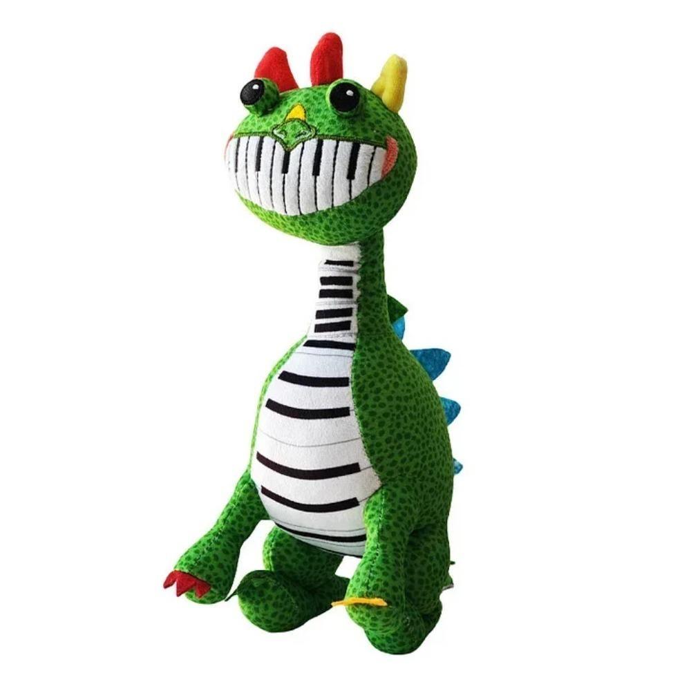 Pianosaurus Plush Nightmare Critters Green Dinosaur Stuffed Doll Anime Cute Toys Doll Collectibles Peluches Kids Gift Custom