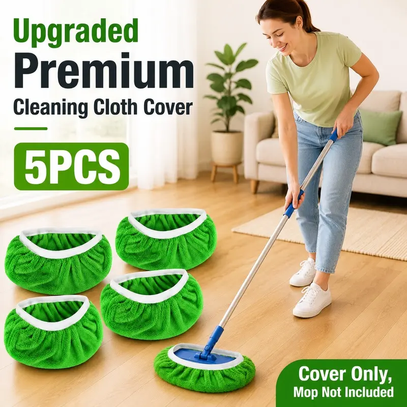 Hands Free Cleaning Mop Slippers with Elastic Chenille Microfiber, Reusable Floor Dust Mop Shoe Covers for Dog Cat Hair Cleaning, Wet and Dry Household Cleaning Essential for Kitchen Bathroom Bedroom, Funny Holiday Gift for Women and Pet Owners