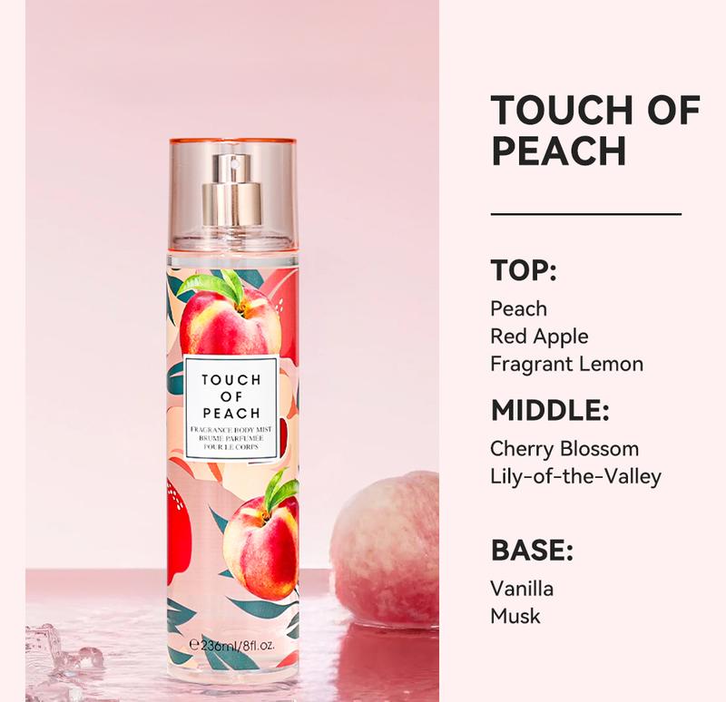 8 Fl Oz Hair & Body Fragrance Mist for Women - Long-Lasting Perfume, Perfect for Dating, Parties and Gift Giving Floral Amber