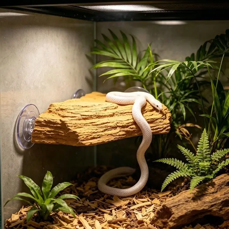 Turtle Sunning Basking Platform, Pet Snake Lizard Climbing Resting Float, Suction Cup Floating Island, Pet Decorative Accessory