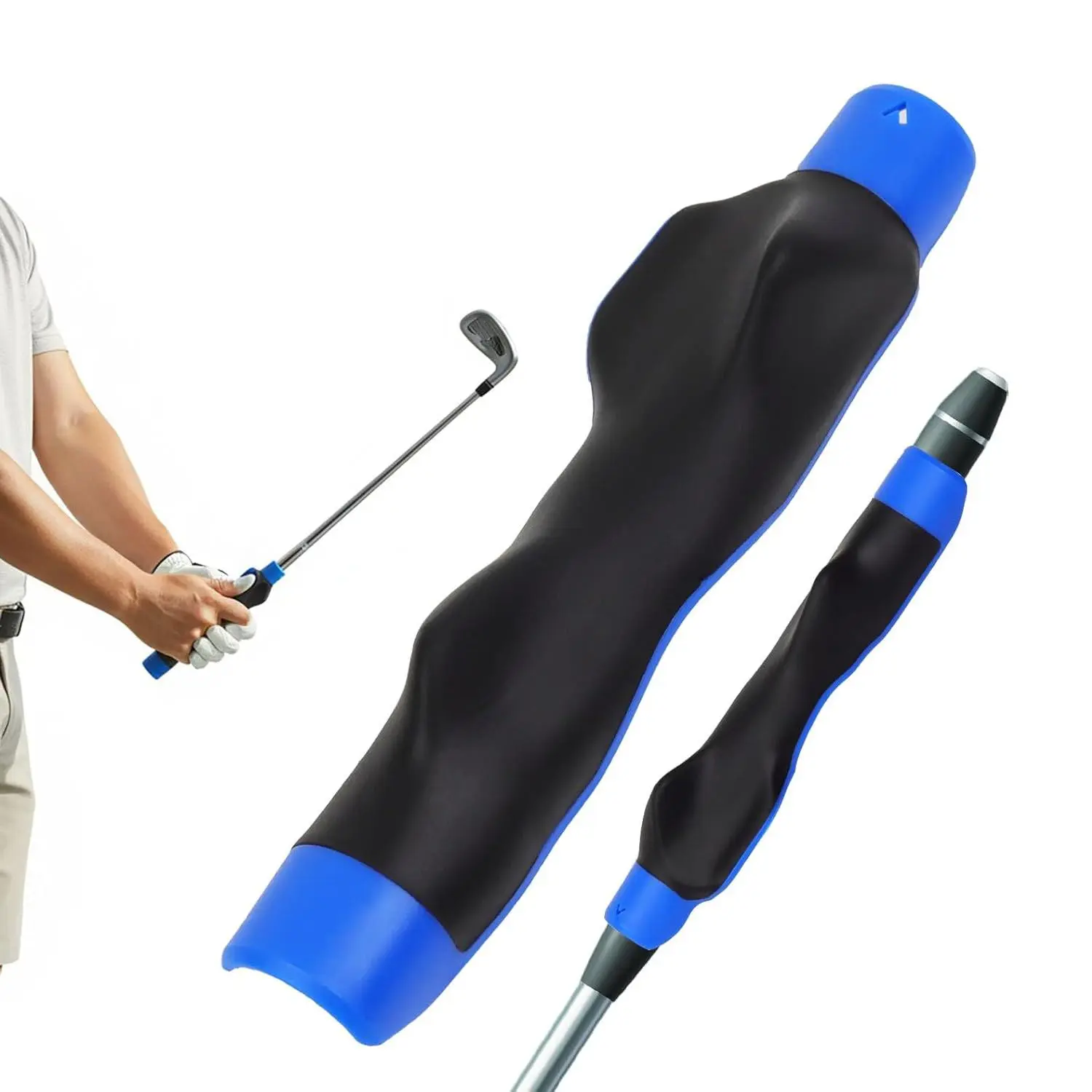 Golf Grip Trainer, Right or Left Handed Golf Training Aid for All Levels of Golfers - Fix Hand Position & Grasp, Master Correct Grip Posture, Golf Accessories