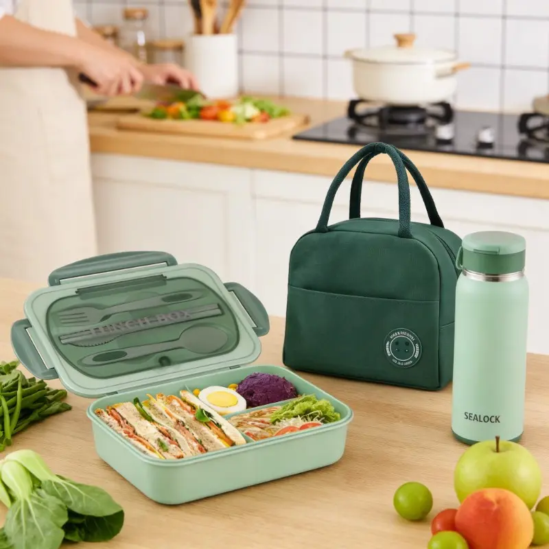 Adult Lunch Insulation Box, Portable Sealed Bento Box, 40.58oz Capacity, Microwave & Dishwasher Safe, Ideal for Work & Outdoor Dining