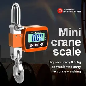 LCD Digital Display Crance Scale 0.05-500kg Portable Industrial Electronic Heavy Duty Weight Hook Crane with Unit Change