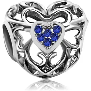 Anchor Signature Heart Birthday Birthstone Womens Bead Charms for Bracelets  Christmas Halloween Thanksgiving Day