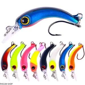 4 PCS 1.5G Micro Minnow Fishing Lure, Floating Hard Bait With Realistic Swimming Action And Single Hook, Ultralight Fishing Tackle For Bass, Trout, Crappie And Panfish, Creek, River And Freshwater Fishing Gear