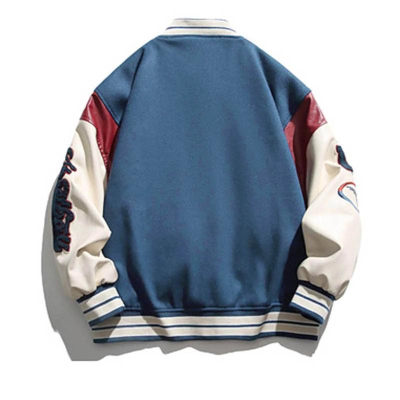 Men Women Vintage Bomber Jacket Boy Harajuku Varsity Baseball Jackets Fashion College Uniform Oversized Y2k Street Coats