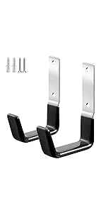 Heavy Duty Steel Hooks,Garage Storage Utility Hooks,Heavy Duty Tool Organizer,Steel Wall Mount Hook, Hose Hanger, Garage Garden Hooks (2)