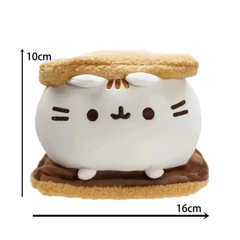 HOT Cute Simulated Cat Doll Plush Toy Anime Cat Soft Home Decor Tabletop Bedroom Decoration Kids Toy Series Accessories Gift