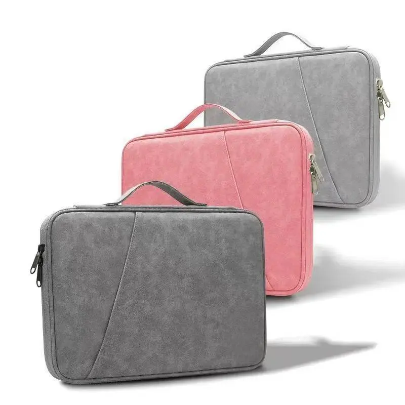 Faux Leather Tablet Tote Bag for 9-13 in Devices - Lightweight Waterproof Protective All-Inclusive Case, Easy Access, Fashionable Design, Versatile Size