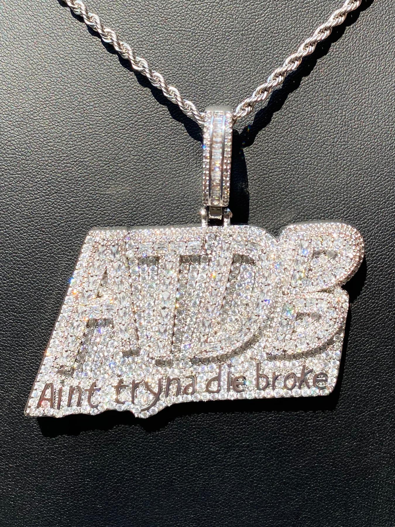 Rhinestone Letter Design Pendant Hip Hop Jewelry, Fashion Accessories for Party, Daily Decor, Valentine's Day for Him