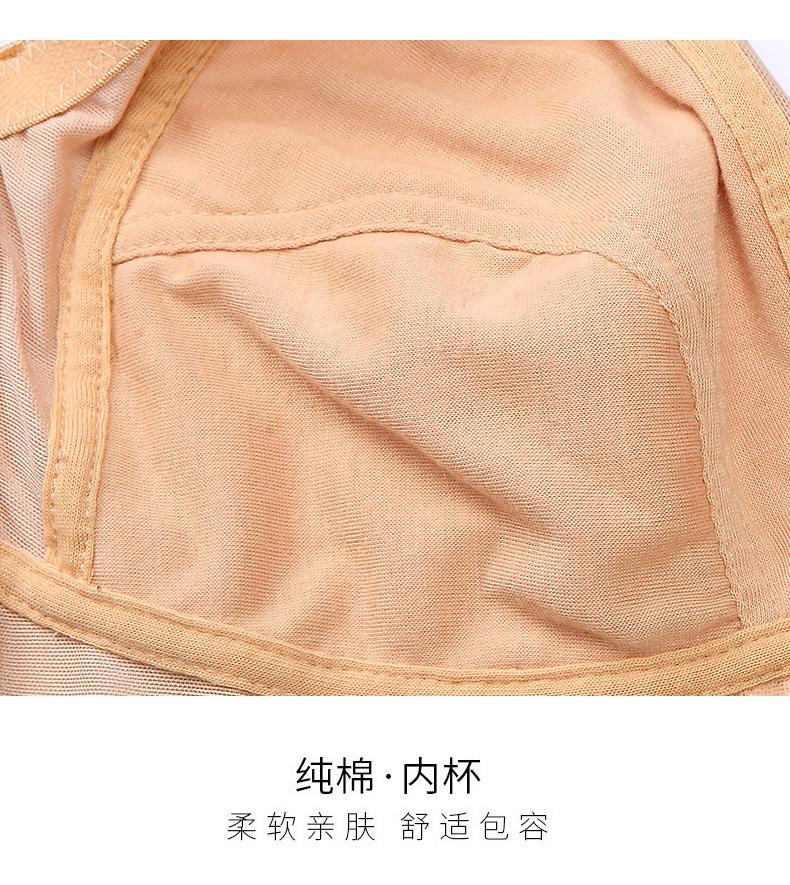 Classic wireless, non-padded, lightweight full-cup bra, plus size, specially designed to enhance and minimize large busts, prevent outward expansion