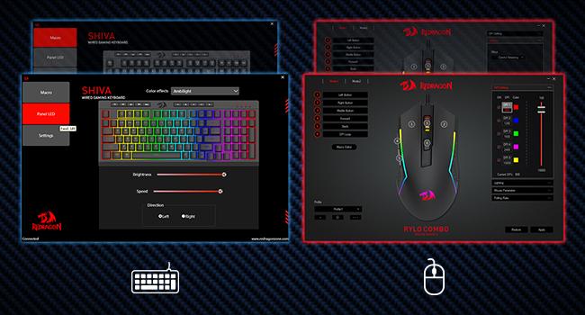 Redragon S141 Gaming Keyboard & Mouse Combo - 98 Keys K515 Wired RGB Membrane Keyboard with 10000 DPI, Ideal for Gaming and Office Work