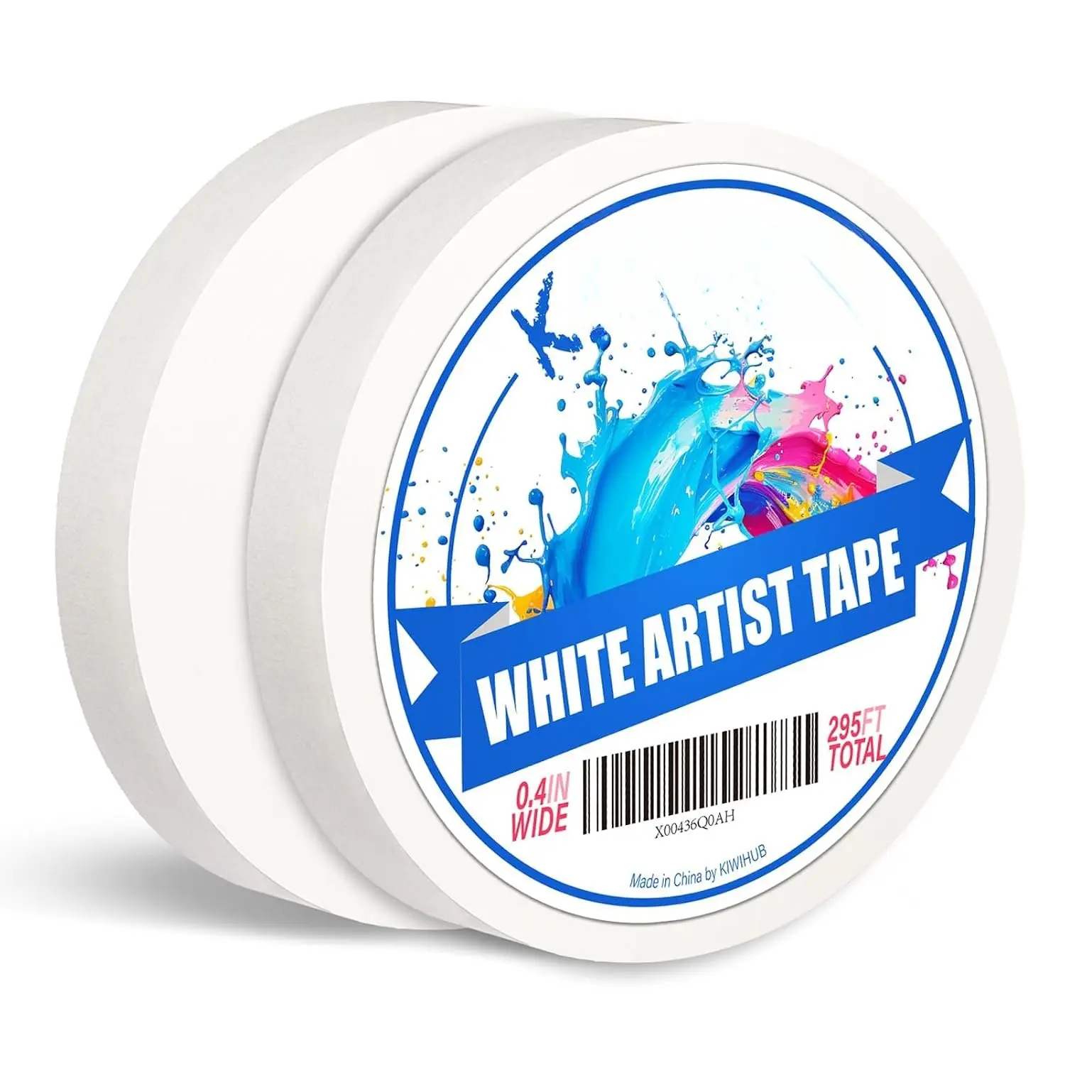 2 Pack Artist Tape for Watercolor Paper, 0.4 inch Wide 295 FT Long