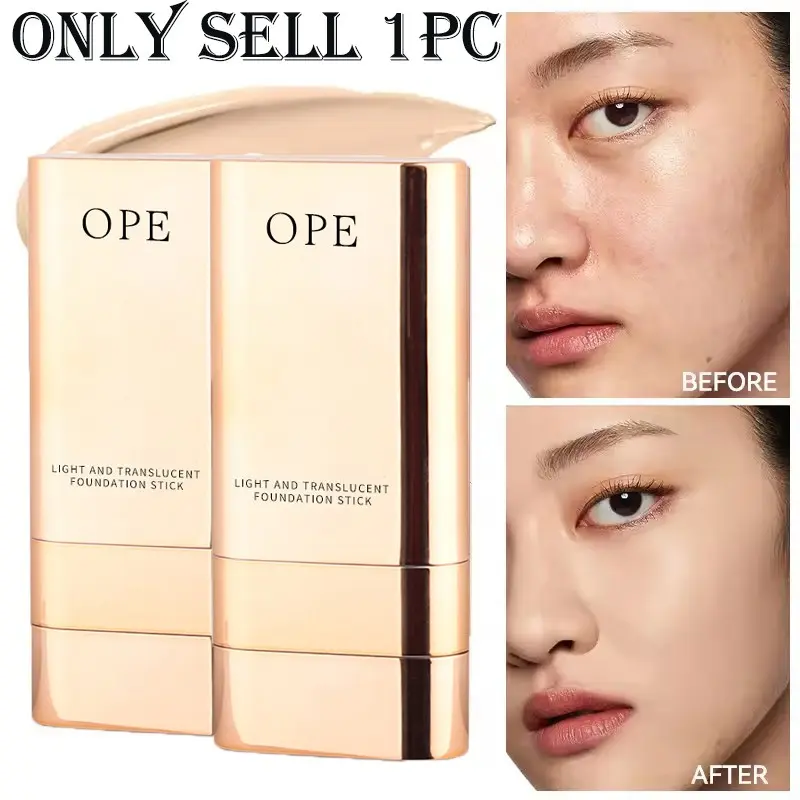 Dewy Skin Foundation Concealer Stick, Hydrating Cream Smooth On Skin, Sweat Resistant Anti Patchiness, Daily Touch-Up Essential For Office Users