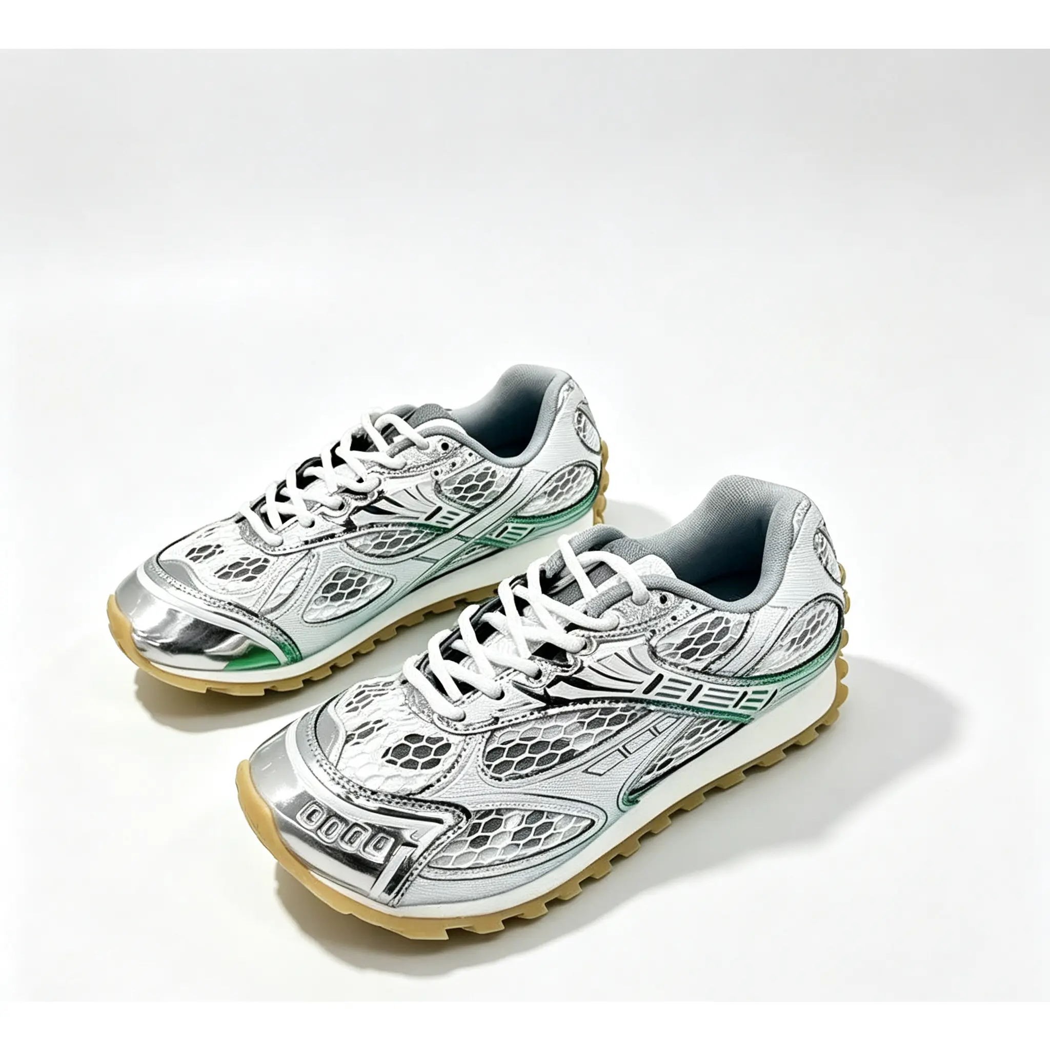 Y2K Vintage Mesh Sneakers for Women Metallic Color Block Casual Streetwear Platform Walking Shoes   Casual Sports Shoes  Summer Trendy Sneakers   daily exercise  daily jogging  daily jogging Fashion Casual Sneakers casual summer footwear  c