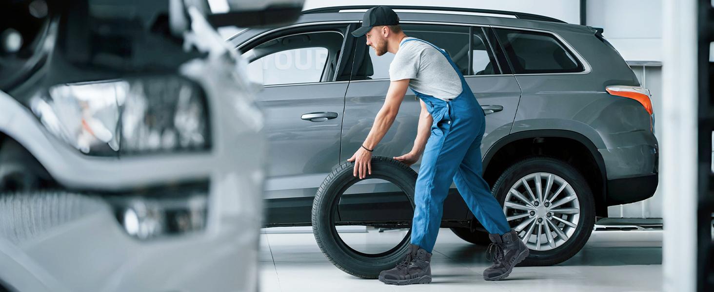 FREE SOLDIER Men's Waterproof Tactical Work Boots Lightweight Comfortable Combat Hiking Boots