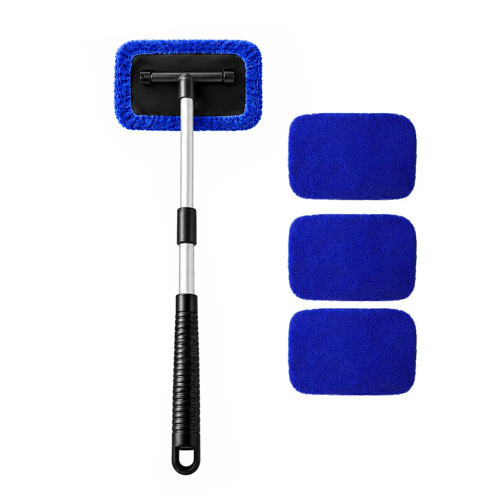 Car Windshield Cleaning Brush Set, Extendable Handle, Flexible Brush Head, Washable Cloth, Air Vents Brush, Spray Bottle, Portable Car Cleaner, Windshield Cleaner Tool