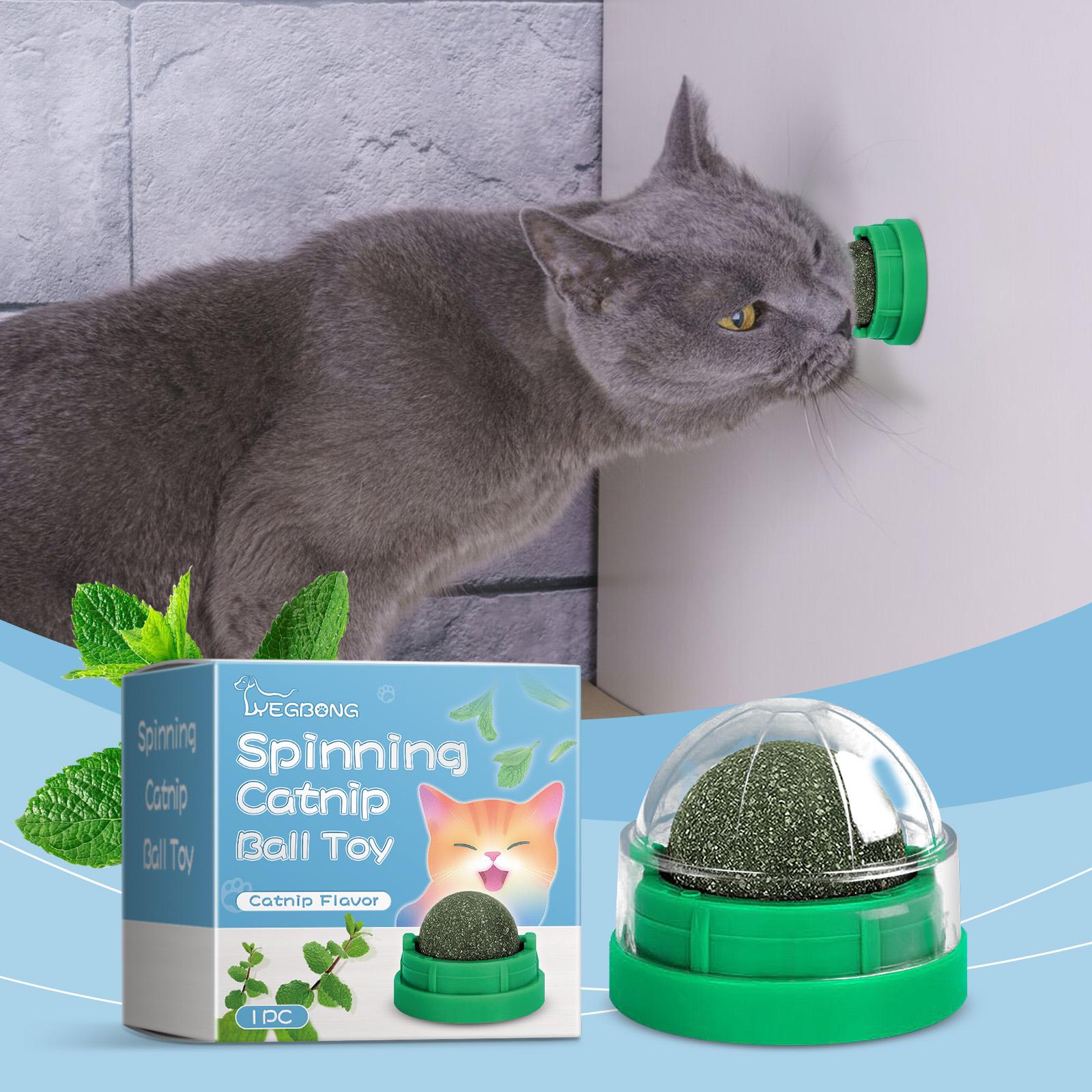 Mint-Flavored Rotating Cat Ball Toy, Chew Toy Tooth Cleaning Care Rotating Mint Ball