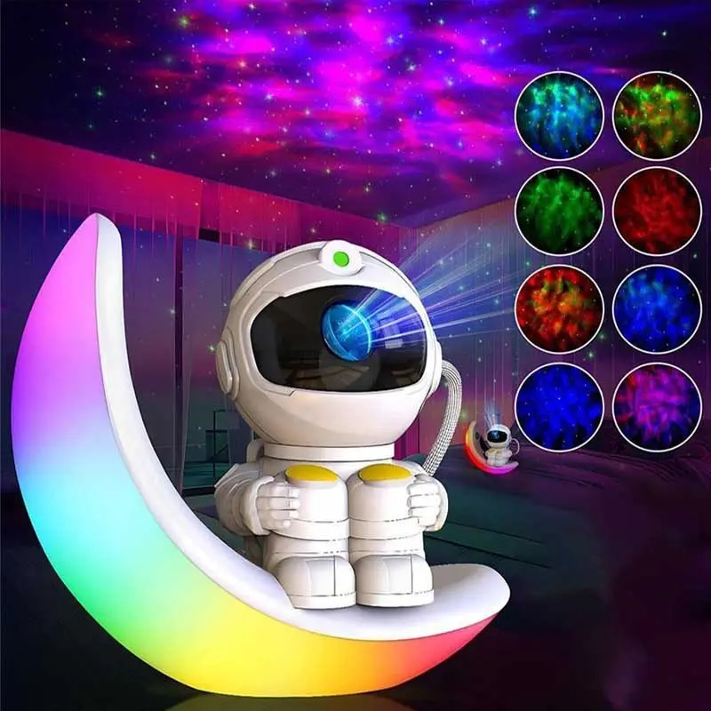 Astronaut Galaxy Projector Moon Night Light, Star Ceiling Projector Galaxy Light with Timer and Remote Starry Nebula LED Lamp, Decorative Atmosphere Lamp, Star Lights  Bedroom Decor, Christmas, Birthday