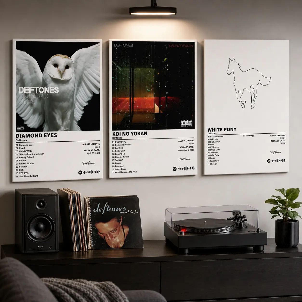 Alternative Rock Album Canvas Poster | Dark Music Wall Art for Bedroom, Dorm & Office Decor