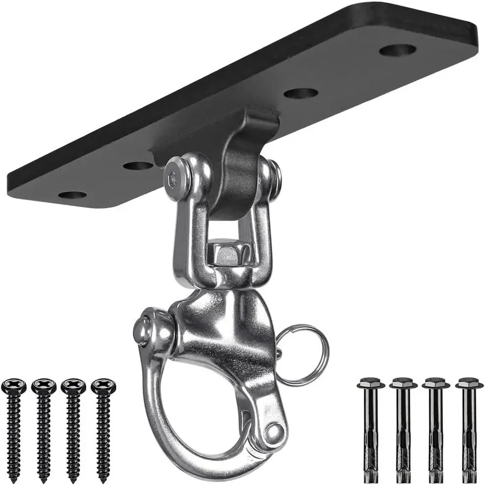 Dolibest Heavy Bag Hangers Brackets, Punching Bag Hangers, Heavy Bag Ceiling Mount for Body Weight Strength Training Systems, Aerial Yoga Swing & Hammock, Resistance Band