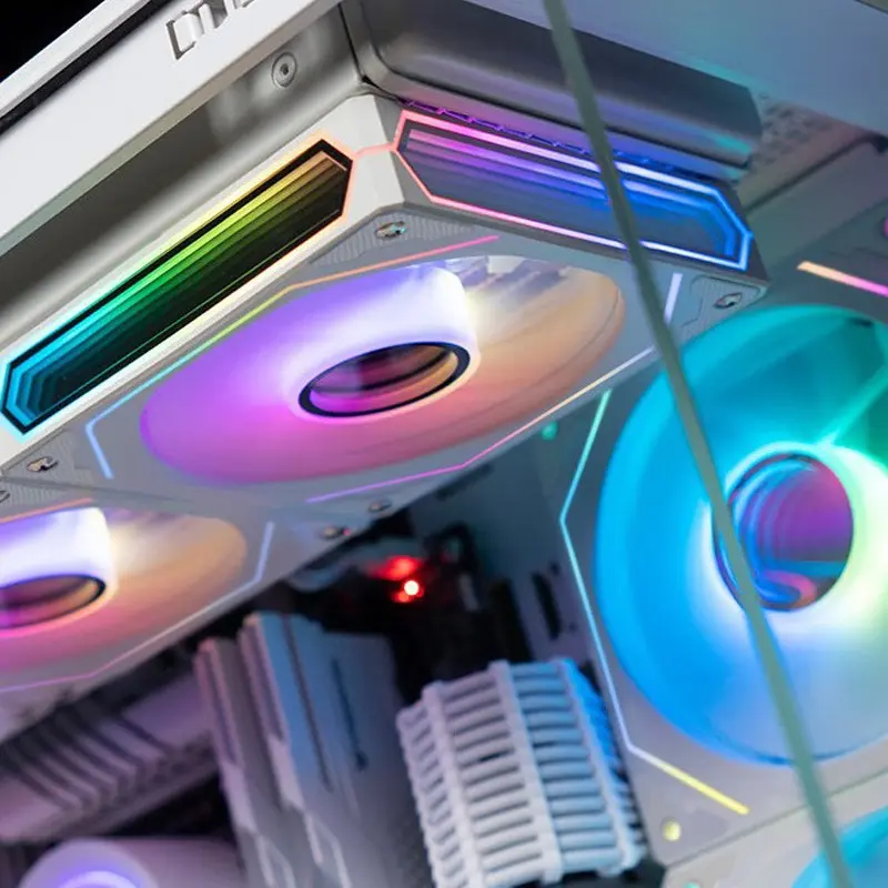 120mm ARGB Infinity Mirror PC Fan | 9-Blade PWM Silent Cooling, High Airflow Forward Fan, PC Upgrade for Gaming Streamer & Office Setup