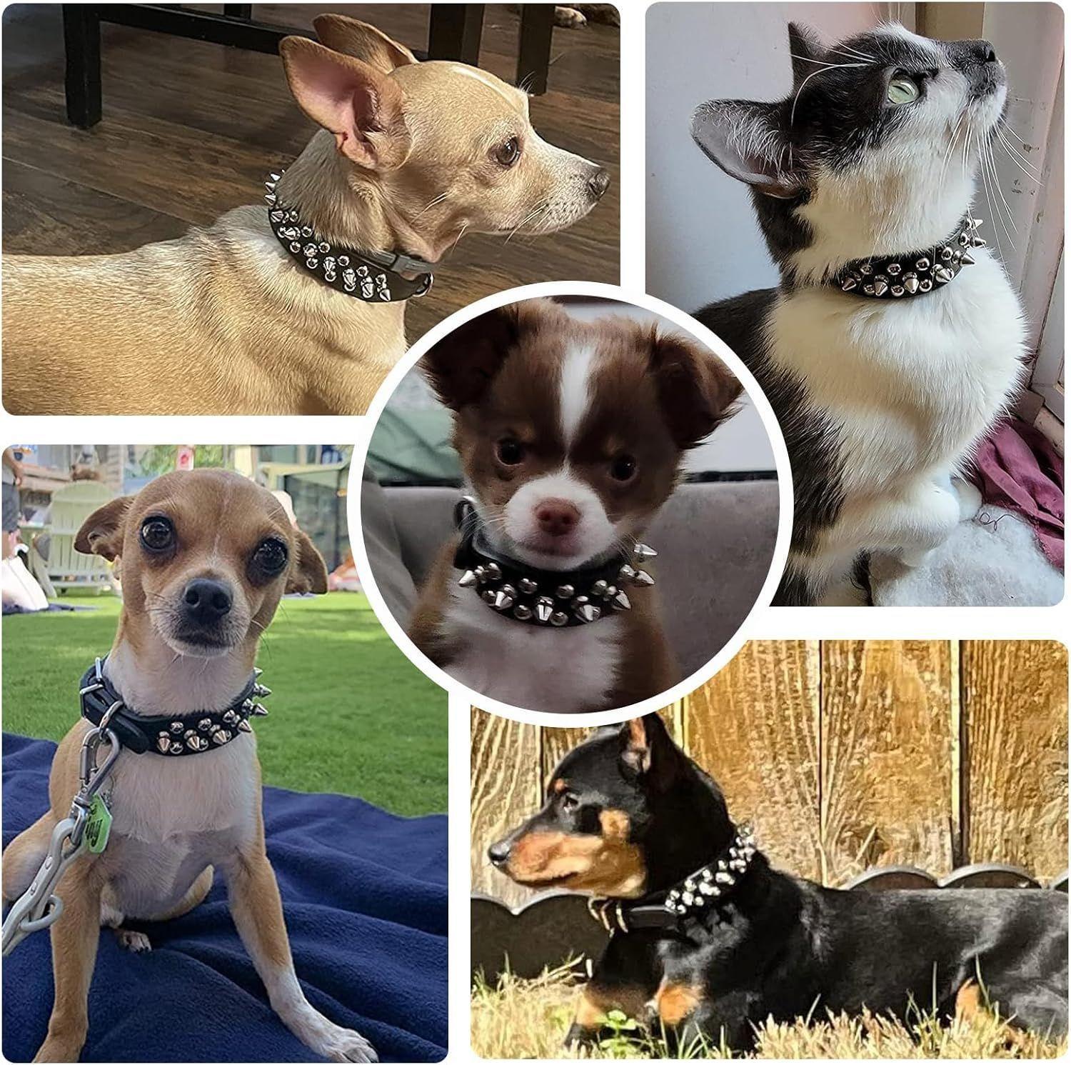 Dog Collar, Studded Anti-Bite Punk Pet Collar for Medium & Large Dogs, Durable Adjustable Heavy Duty Pet Neckwear, Trendy Gothic Accessories for Pitbull German Shepherd