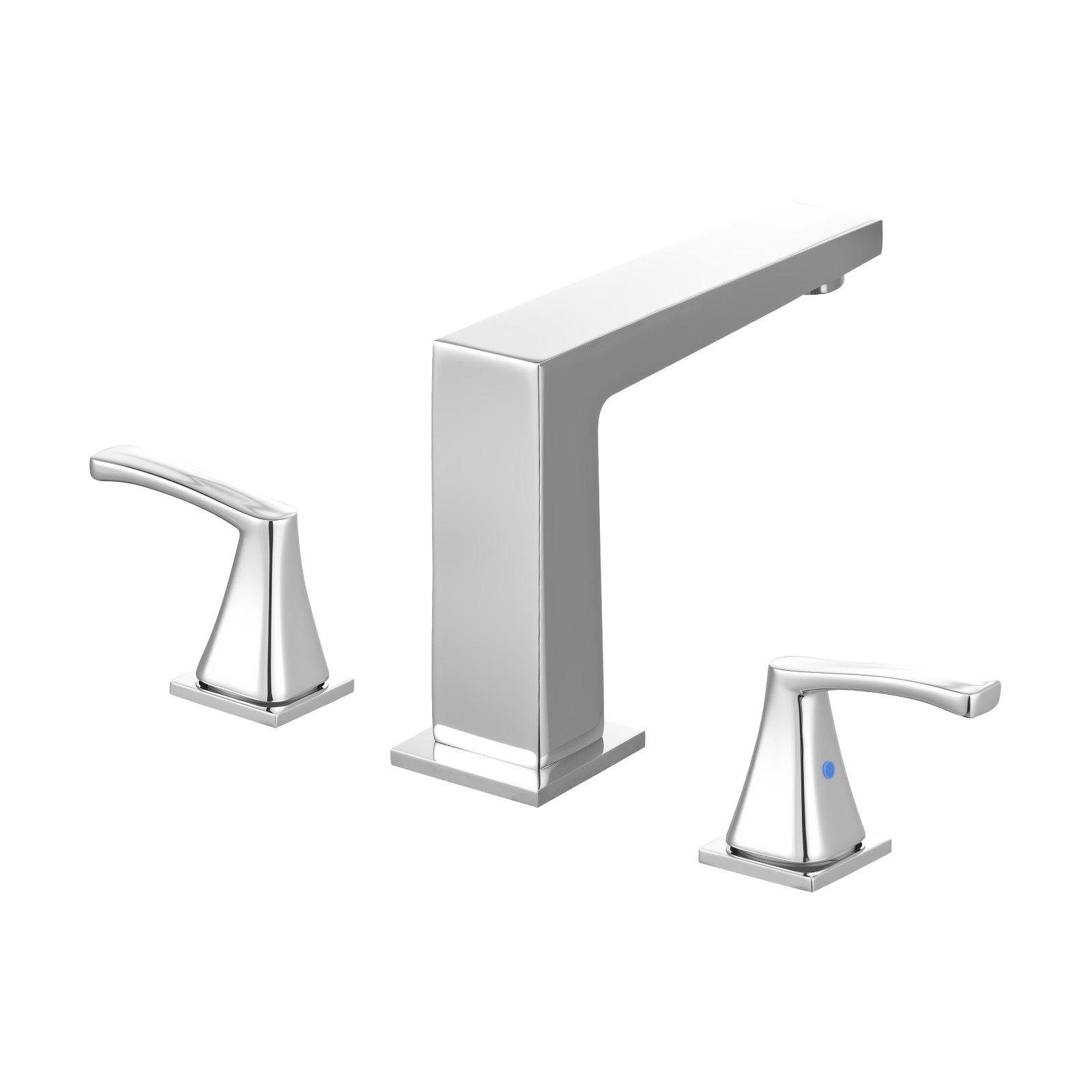 VEVOR Roman Tub Faucet, 3 Hole Waterfall Bathtub Faucet, Bath Tubs Faucets Set with 2 Handles, Roman Tub Faucets Deck Mount for Pet Washing, Baby Care, Adult Bathing, Silver, Right-Angle Tub Faucet VEVOR Roman Tub Faucet, 3 Hole Waterfall Bathtub Faucet, Bath Tubs Faucets Set with 2 Handles, Roman Tub Faucets Deck Mount for Pet Washing, Baby Care, Adult Bathing, Silver, Right-Angle Tub Faucet