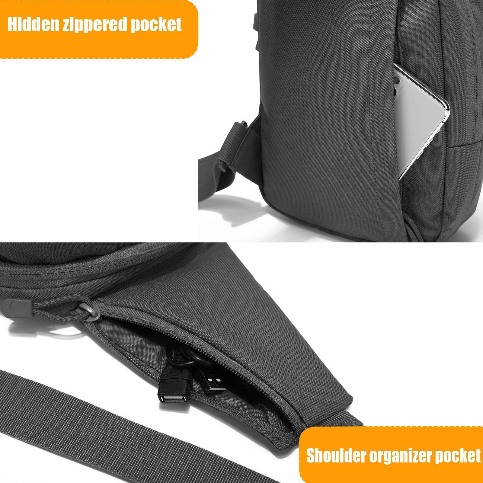 Tactical Sling Bag, 1 Count Durable Concealed Carry Bag, Multifunctional Travel Shoulder Bag, Outdoor Equipment for Men & Women, Tactical Crossbody Bag