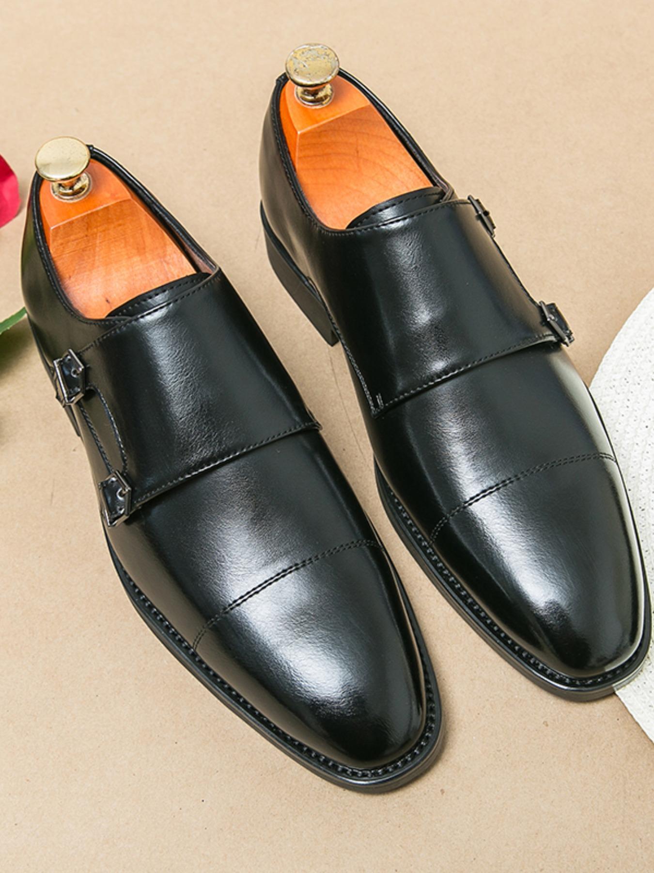 Men's Business Formal Dress Shoes, Fashionable Pointed Toe Shoes for Work Office, Male All-match Commuter Shoes for Daily Wear, Boy