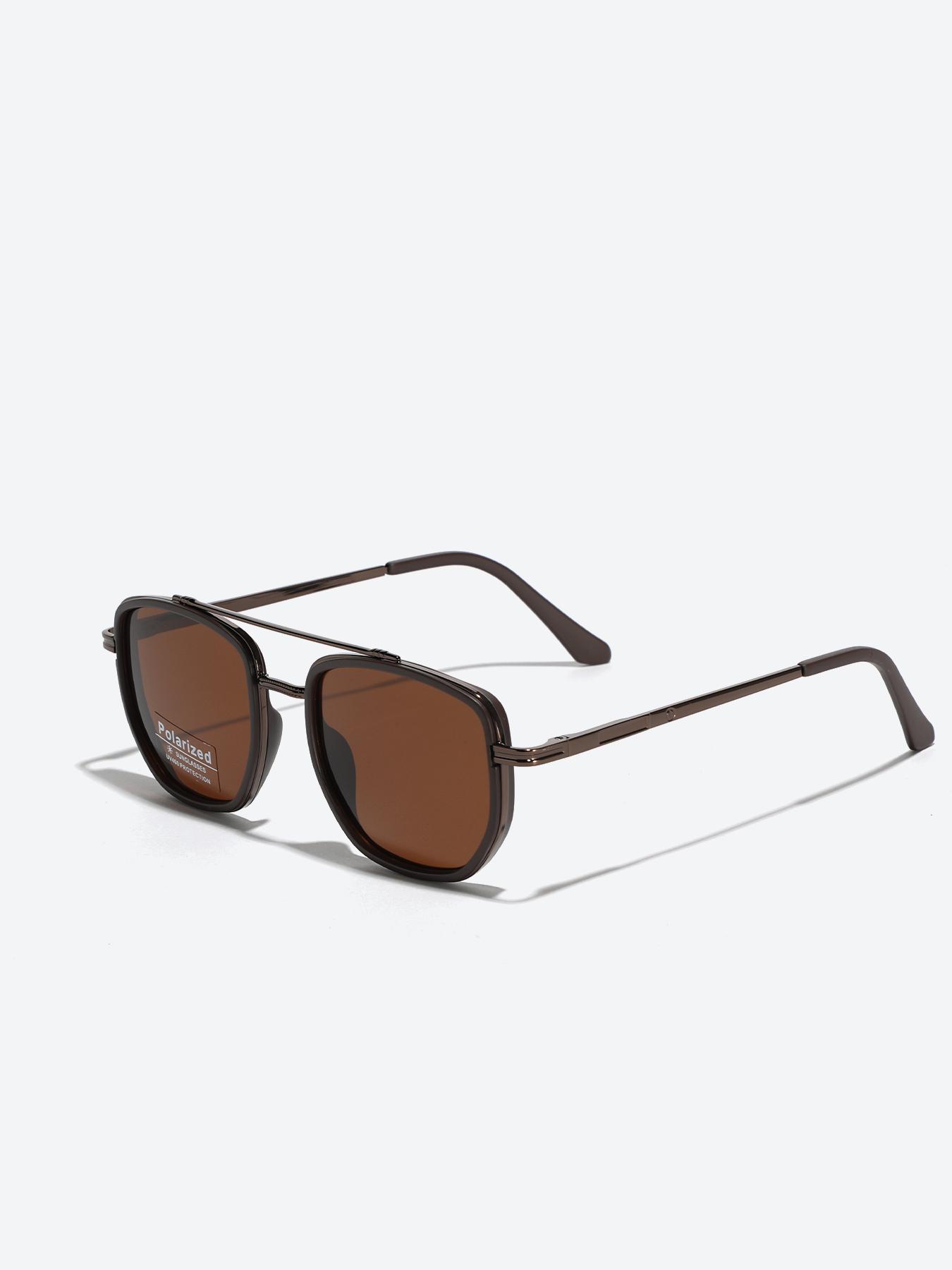 Summer 2025 Simple Sunglasses For Everyday Use, Summer Geometric Frame Double Beam Fashion Sunglasses, Travel Accessories, National Day Offers