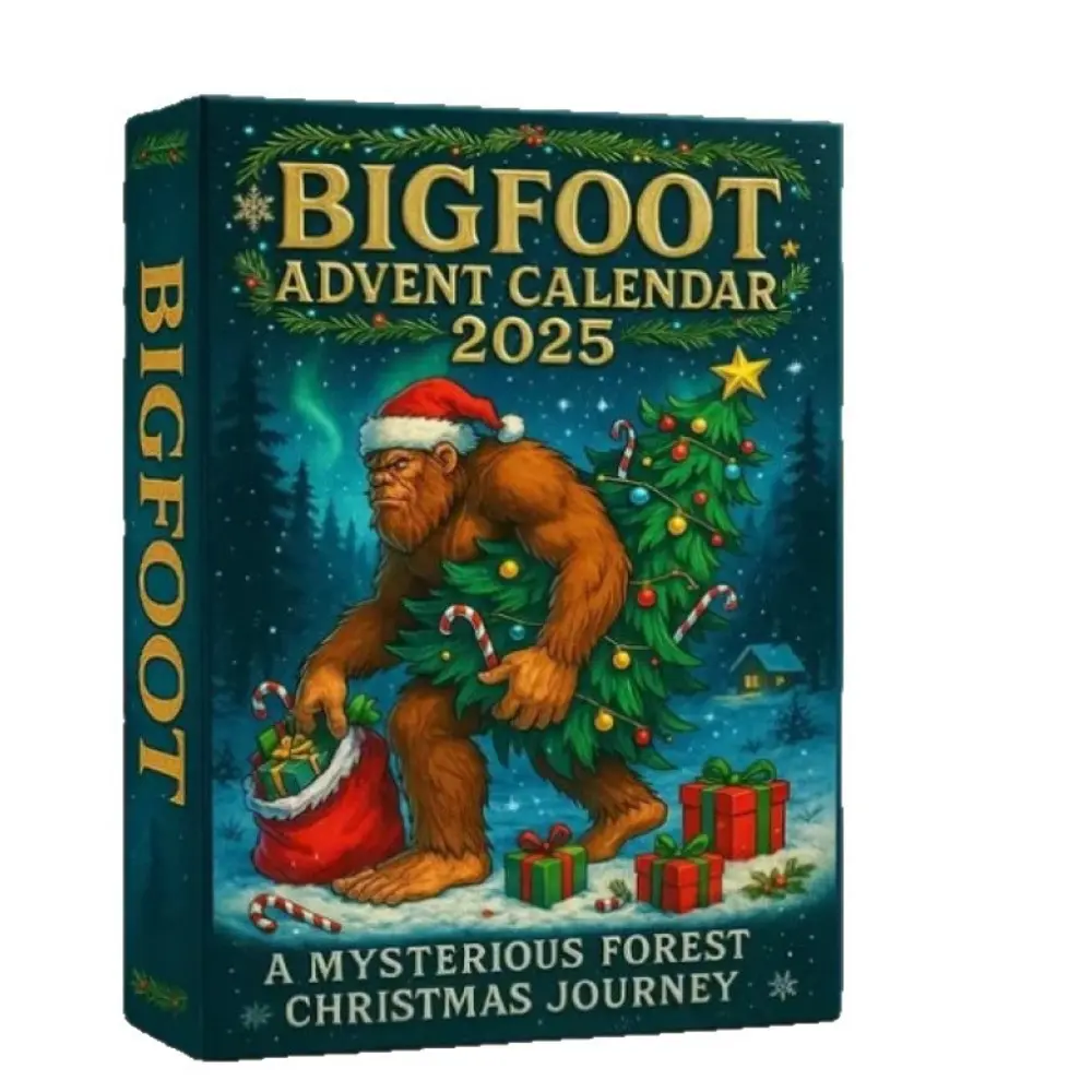 Bigfoot Adventure Calendar Gift Box Christmas Tree Decoration Acrylic Pendant