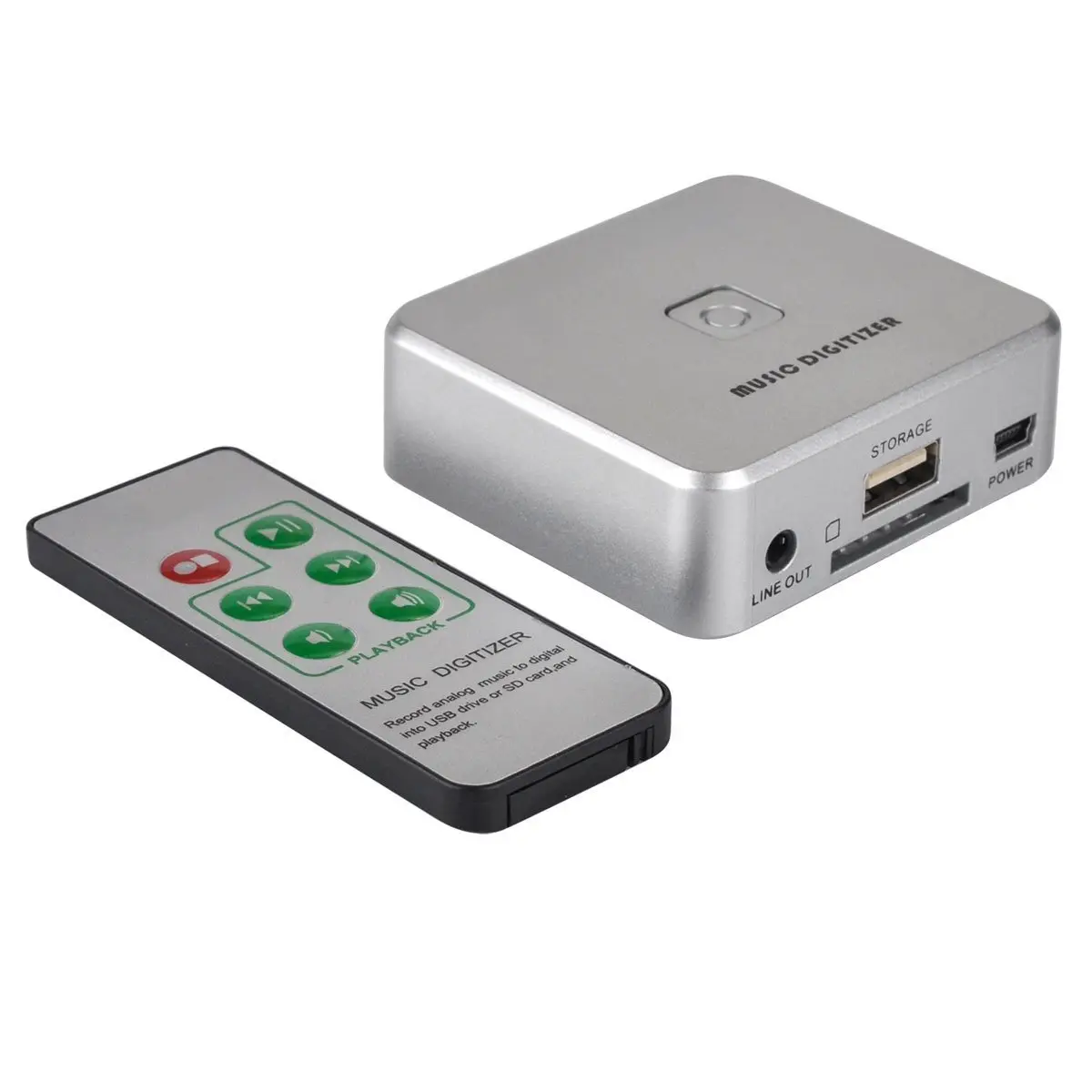 Digitizer CD Recorder for  Audio Capture Device Cassette MP3 Recorder Converter with 3.5mm &  Line Input