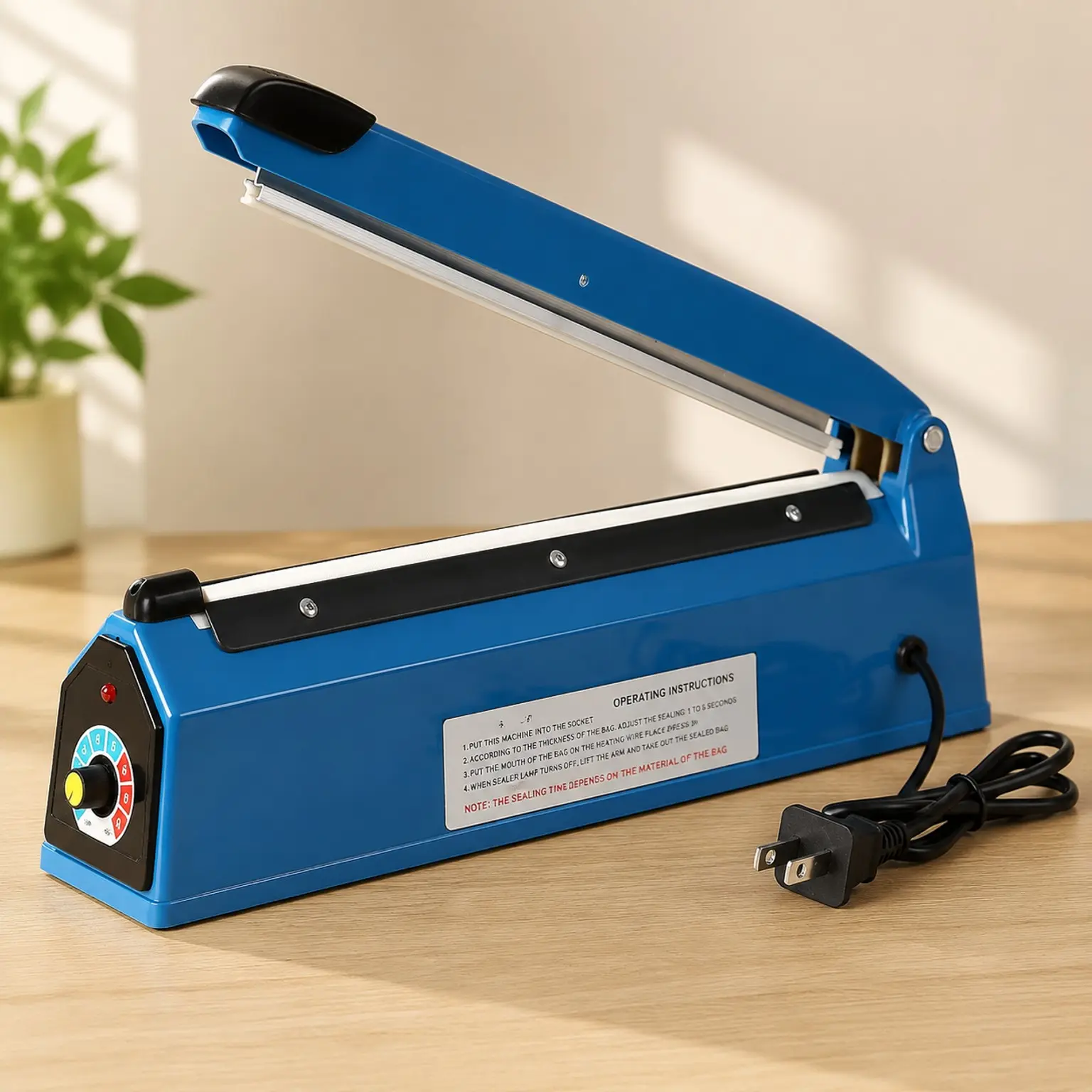 12 Inch Impulse Heat Sealer Manual Poly Bag Sealer Machine for Plastic PE PP Bags with Extra Replace Element GripGift